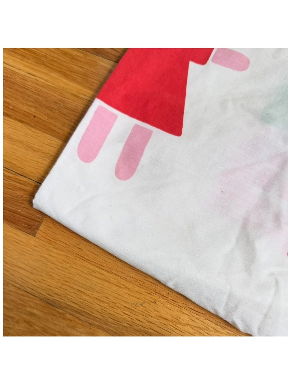 Vintage 1982 Marimekko Dan River Bo Boo Schoolhouse Pillow Case Primary Colors